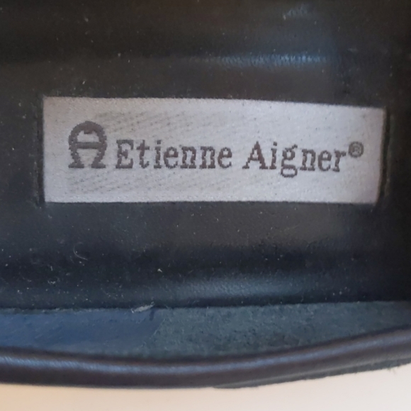 Etienne Aigner black leather tassel loafers-sz 8 - Picture 8 of 8